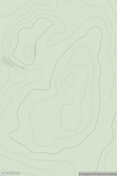Thumbnail image for Creagan Breaca [North Skye and Raasay] showing contour plot for surrounding peak